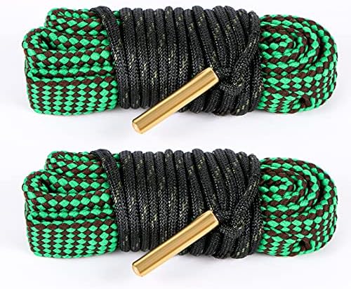 Gogoku 2Pack/3Pack Bore Rope Brush Gun Cleaner Cleaning Snakes, Barrel Snake for 5.56mm/.223/.22/9mm/Cal .380/12 GA/. 30 Cal/.308/.44 Cal. Rifle Shotgun Gun Cleaning(Choose Your Cal)