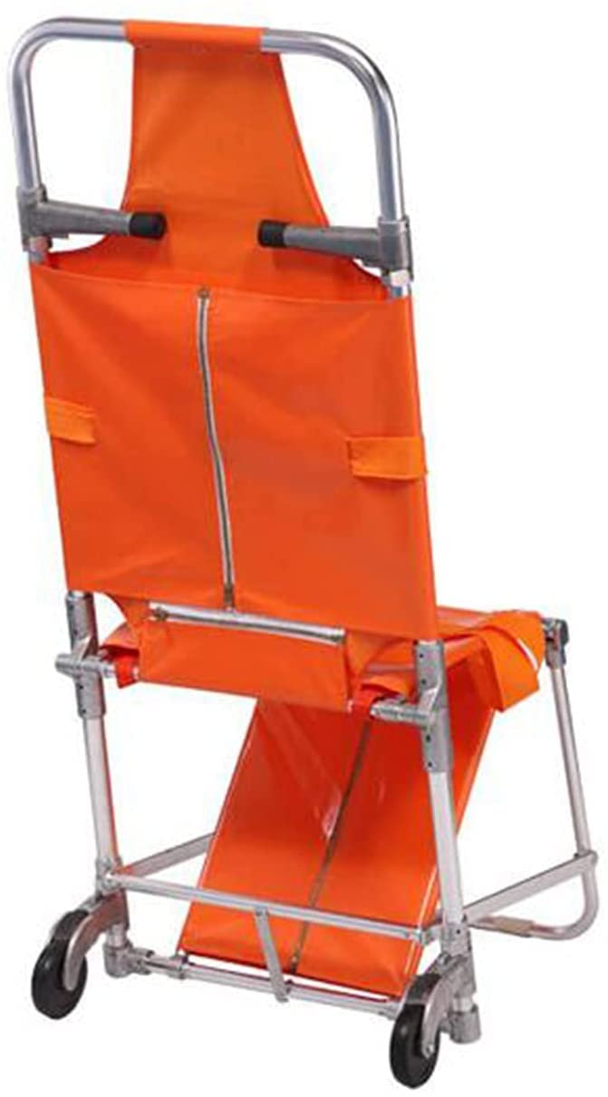 Wózki inwalidzkie Ambulans Medyczny podnośnik Schody Krzesło ewakuacyjne, z 2 stopkami podporowymi i 2 prowadnicami Nosze składane do domu