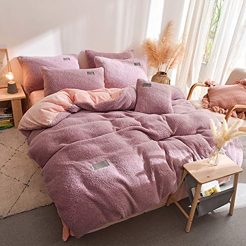 Housse de couette d'hiver en polaire épaisse TXQHD contre le froid du lit double