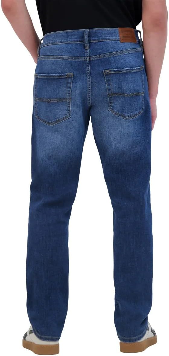Lucky Brand 410 Athletic Straight Fit Jeans, High Rise, Stretch Denim, Machine Washable (US, Waist Inseam, 30, 34, Regular, Regular, Blue) - Image 3