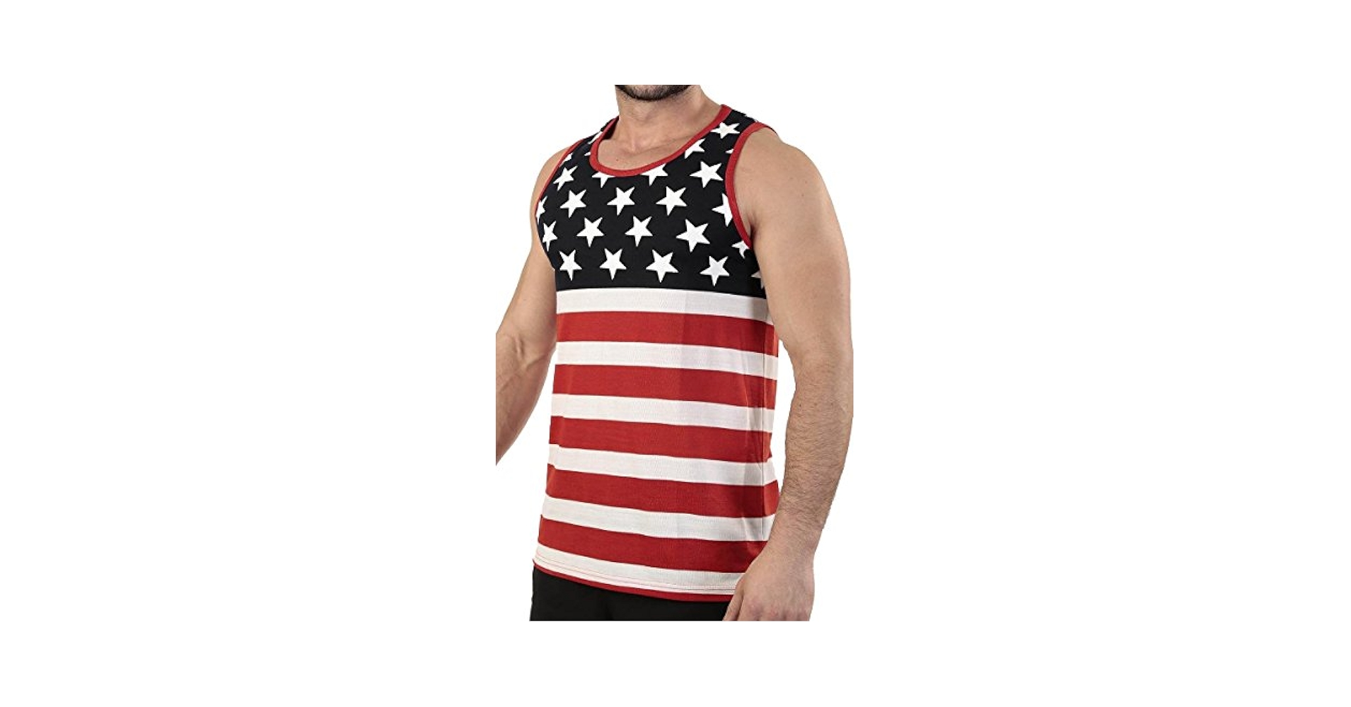Amazon.com: Exist Men's American Flag Stripes and Stars Tank
