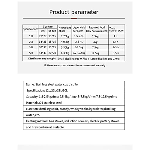 33L 201 single bottom-Homebrew distiller for whisky, cognac brandy essential oil extraction