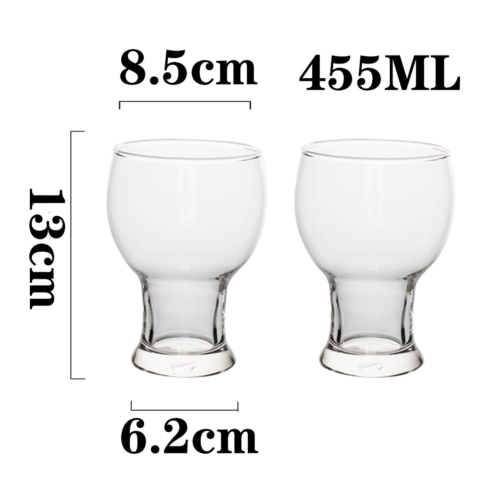 HJXGQJM Jarro De Cerveza, Copas De Cóctel 6 Piezas, Copas De Vino Degustación,Perfecto for Familias, Restaurantes Y Fiestas, Apto for Vino Espumoso, Copas Vino Cristal Copas de Vino(13cm)