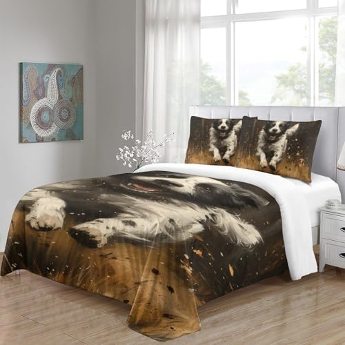 Housse couette Berger Allemand imprimé 3D microfibre douce - 5