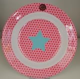 Diámetro: 20 cm. Bol de melamina infantil para niñas con diseño de Star de Rice DK