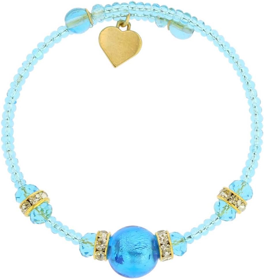 Glass Of Venice Carino Murano Glass Bracelet - Aqua