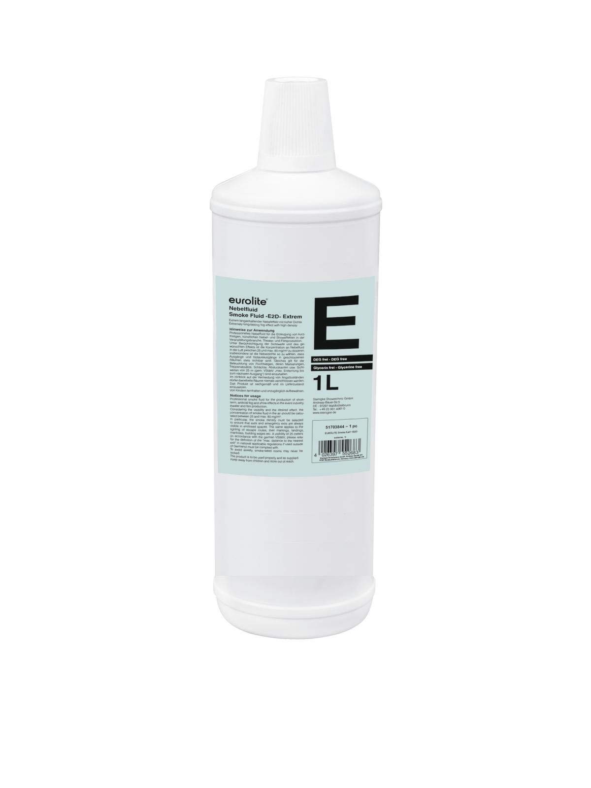 Eurolite Smoke Fluid-E2D, 1 l, wielokolorowy, rozmiar uniwersalny