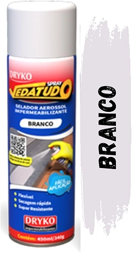 Spray impermeabilizante Veda tudo Branco 400ml Dryko