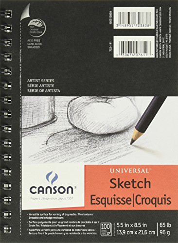 Canson Universal Sketch Pad 5.5X8.5 6 Pack #TOP14