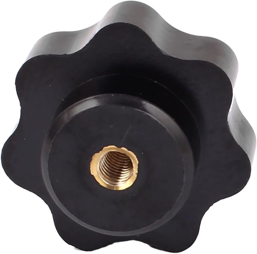 AVFORA 6mm Dia Thread Hole Female Star Head Clamping Knob Replacement Black Knobs