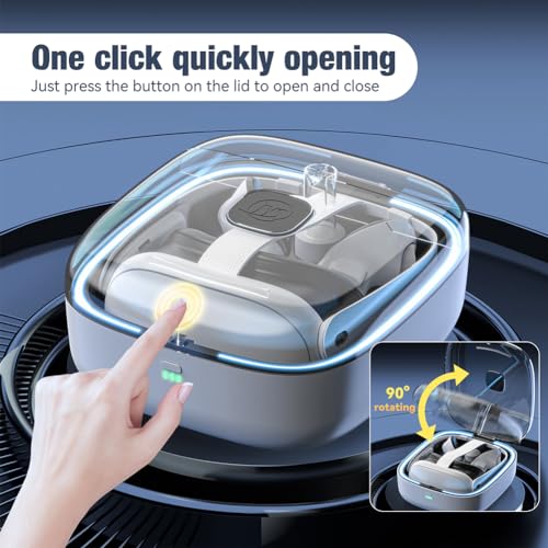 AZURAOKEY RGB Charging Dock for Meta Quest 3, VR Charging Station with 2 Batteries Headset Charging Stand with LED Light Controller Charging Dock for Meta Quest 3 Accessories