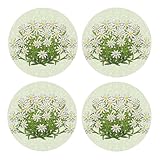 Haute Qualité - Ces sous-verres haut de gamme sont fabriqués en MDF et liège de haute qualité, des matériaux écologiques pour une meilleure isolation thermique et une plus grande robustesse. Leur base en liège protège vos tables et autres surfaces des rayures et offre une surface antidérapante. Faciles à nettoyer, les taches s'essuient d'un simple coup de chiffon humide. Ne pas utiliser de produits nettoyants contenant de l'alcool.