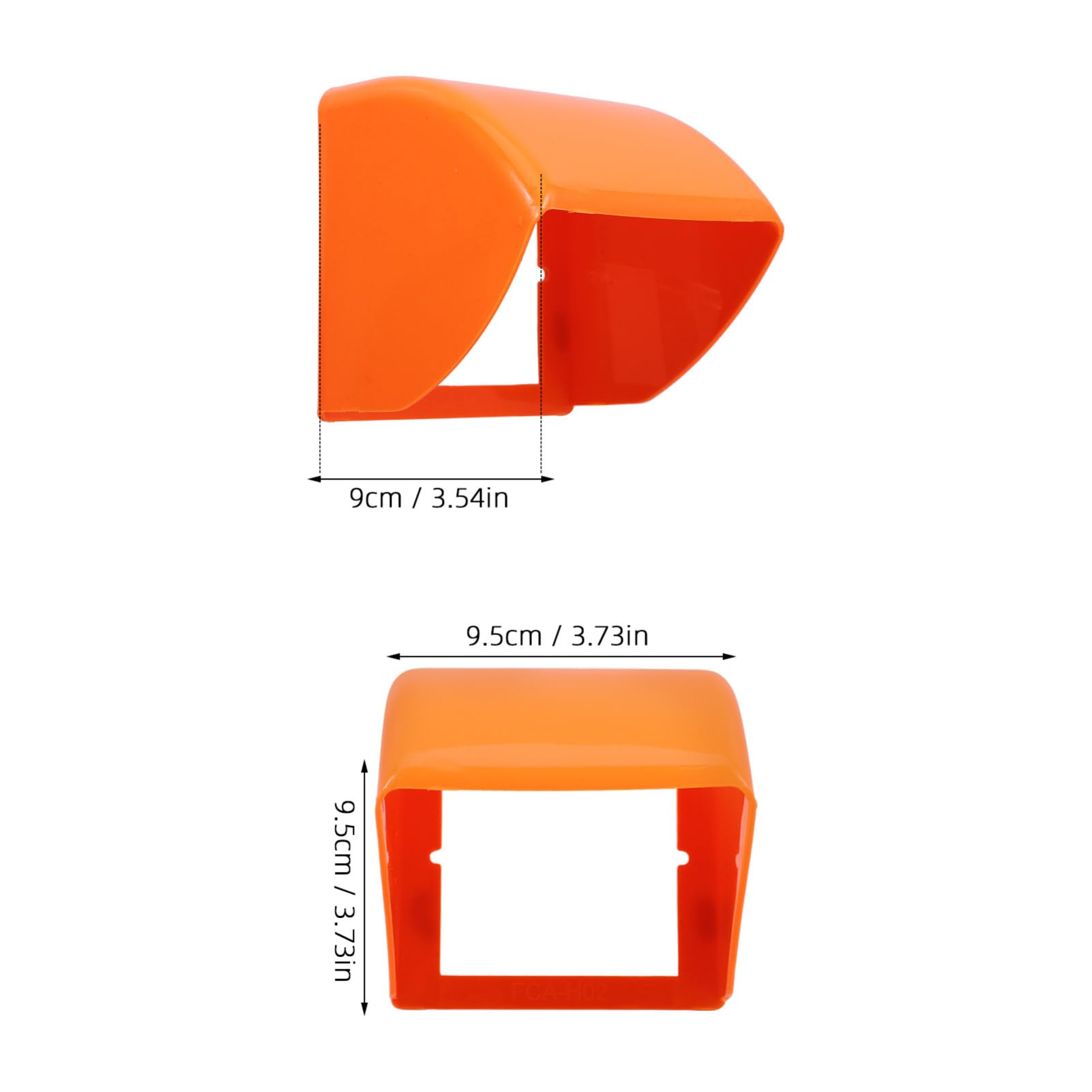 ARTIBETTER Single Outlet Covers Box, Waterproof Outlet Plug Covers, Horizontal Vertical Outdoor Plug and Receptacle Protector Lockable Bubble Cover for Bathroom Orange