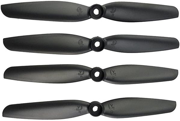 Fytoo 20PCS Propeller for MJX B6 B6F B6FD Bugs 6 B5W F20 Quadcopter Aircraft Blade Spare Parts Aircraft Model Drone Propeller (Black)