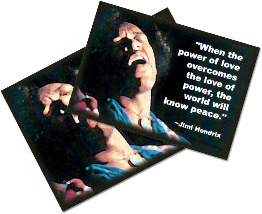 When The Power of Love Overcomes The Love of Power The World Will Know Peace Refrigerator Magnet - [3" x 2"] (1) image 2