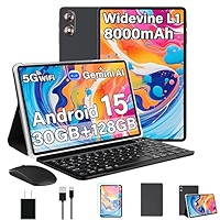 2026 Android 15 Tablet with Gemini AI, 30GB+128GB+1TB Expand, 10.1