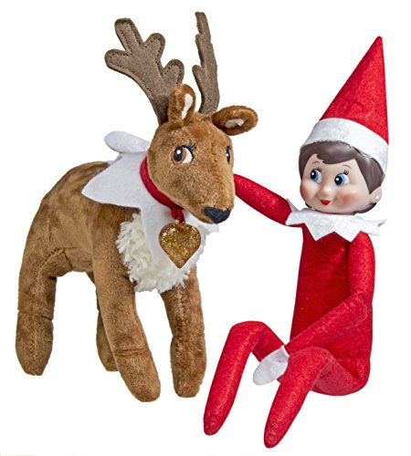 The Elf On The Shelf: A Christmas Tradition Blue Eyed North Pole Elf Girl With The Elf On A Shelf: Elf Pets Reindeer #TOP2