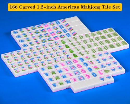 American Mahjong Set Pink 166 Mahjong Tile Set miniatura 3