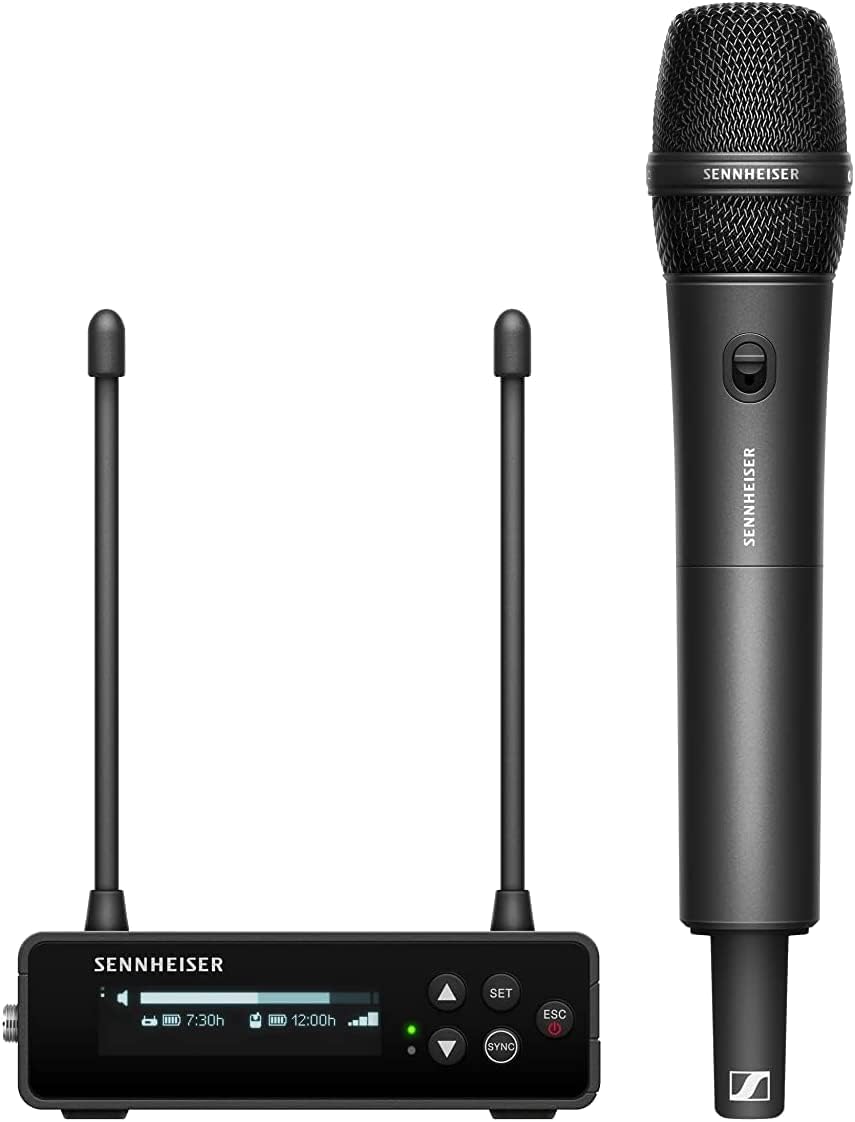 Sennheiser EW-DP 835 SET (U1/5) Portable Digital UHF Wireless Microphone System with SKM-S Handheld Transmitter and MMD 835 Cardioid Dynamic Microphone Module – Black (700036) Sennheiser EW-DP 835 SET (U1/5) Portable Digital UHF Wireless Microphone System with SKM-S Handheld Transmitter and MMD 835 Cardioid Dynamic Microphone Module – Black (700036)