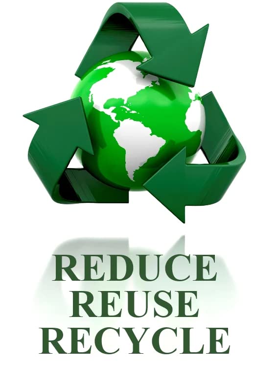 Reduce Reuse Recycle Sign Sticker, Waterproof Sticker Sign Sticker ...