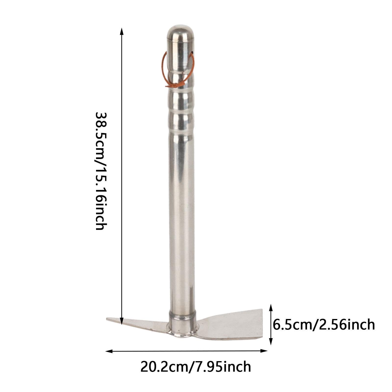 Gralara Outil de Culture Manuelle en Acier Inoxydable avec Longueur adaptée, Houe et Pioche