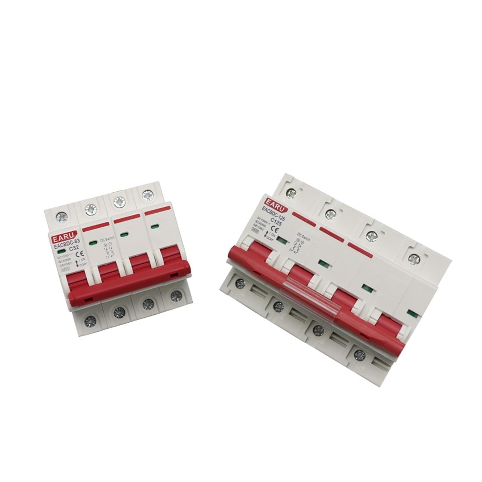 Disjoncteur miniature photovoltaïque contre la surchauffe et surcharges DC 1000V 125A 4P