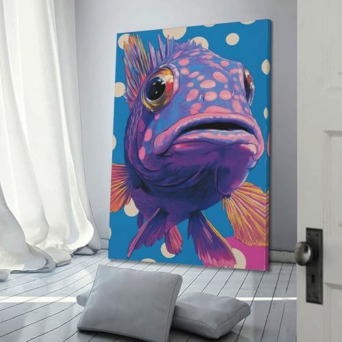 Poster poisson WIZIGM pour habiller un mur vide - 3