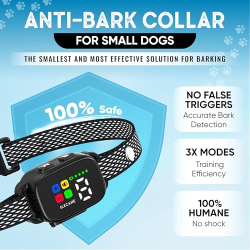 Elecane Tiny Bark Collar For Small Dogs 5-15 Lbs And Puppies thumb #1
