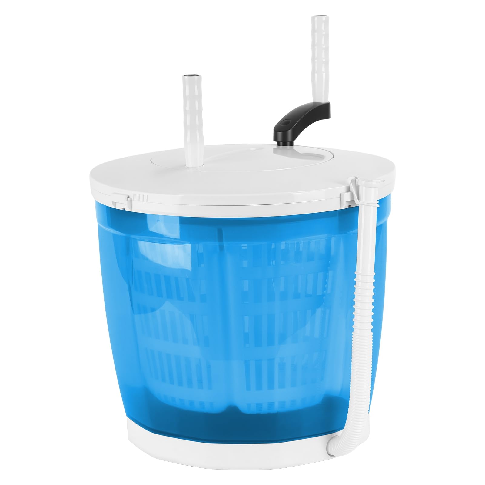 Lavatrice manuale 2 in 1, 2 kg, portatile, con centrifuga, mini lavatrice non elettrica con base a ventosa, per campeggio, dormitori, viaggi e piccoli vestiti, blu cielo