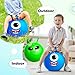 ZOOJOY Hopper Ball 2 Pack, 18In Bouncy Ball with Handle, Alien & Monste Horn Hop Balls Girls Boys Toys for for Sport/School/Team, Inflatable Kids Gifts for 3 4 5 6 7 8 Yr Old for Indoor Outdoor Game