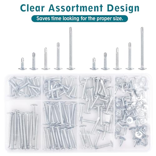 Kit de Tornillos Autoperforantes 140 Piezas para Metal y Madera miniatura 3