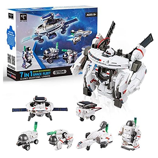 Solar Robot Kits STEM Toys for Boys, 7 in 1 Kit Space Toys Educational Toys Stem Projects for Kids Ages 8-12