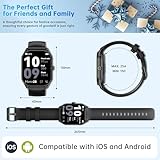 OUKITEL Smart Watch for Men Women, 2.0" HD Smart Watch(Answer/Make Call), Fitness Watch with 120+ Sports Modes, IP68 Waterproof, Heart Rate/Sleep/Spo2 Monitor/Pedometer, Smartwatch for Android iOS - Image 9