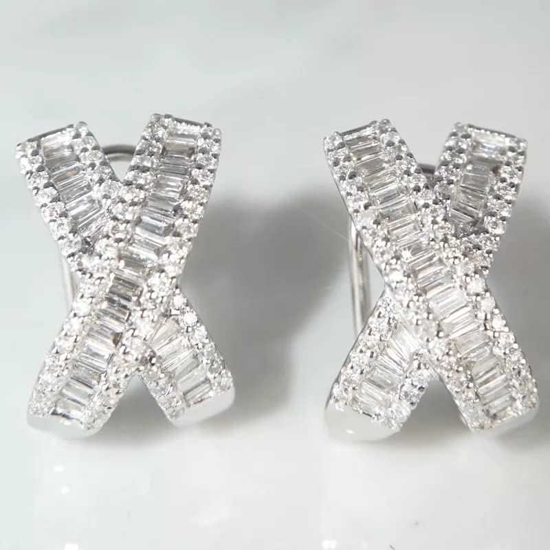 Boucles d'oreilles diamants et argent 925 pour éviter les allergies le jour du mariage