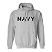 NAVY Hooded Sweatshirt in Gray - XXX-Large