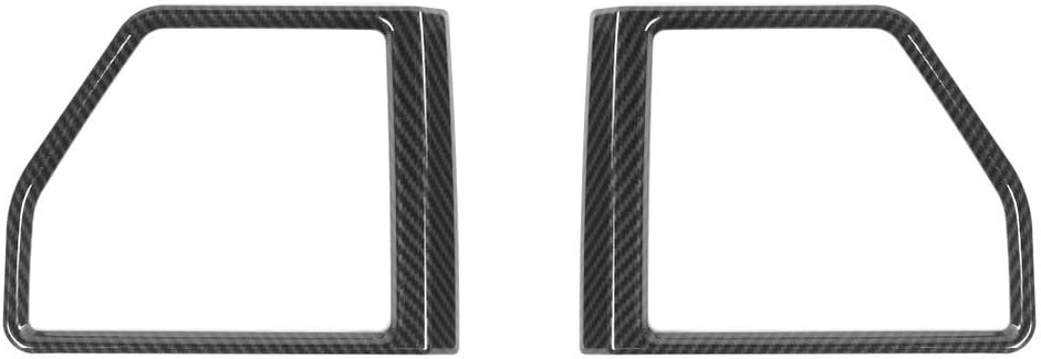 Nicebee 2pcs/Set ABS Interior Door Speaker Cover Ring Frame Auto Decoration Trim Cover for Suzuki Jimny 2019+ (Carbon Fiber Grain)