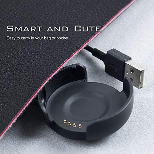 SIKAI Cargador Charger para Xiaomi Huami Amazfit Verge Smartwatch Reemplazo USB Carga Cable Magnético Cargador Dock para Amazfit Verge 3 Watch (Negro)