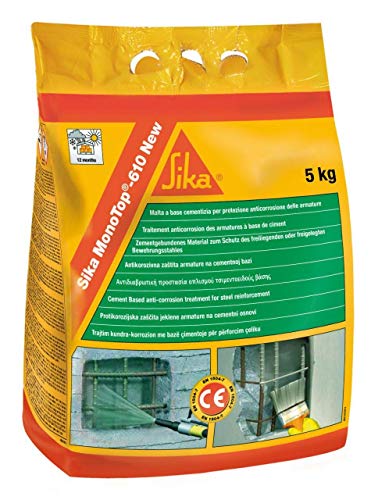 SIKA MONOTOP 610 NEW Tratamiento anticorrosivo óxido hierro armadura 5 kg