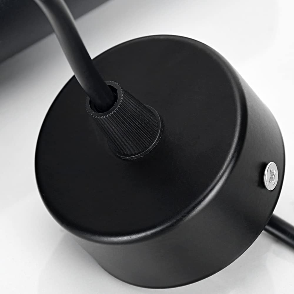Nowoczesna lampa wisząca LED czarna lampa miedziana Blaco Miedź Miedź Miecze Pokój Lamp Longelie Wiszące Cylindryczne Cylindryczne Światło