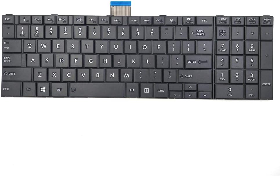 Lph Replacement Keyboard for Toshiba Satellite L50-A L55-A L55-A5184 L55-A5226 L55-A5284 L55-A5299 L55T-A L55T-A5186 L55T-A5232 L55T-A5290