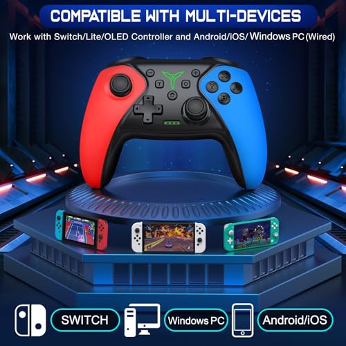 Manette Switch sans fil HELLCOOL avec touches programmables et turbo