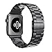 Hontao Stainless Steel Band for Apple Watch 42mm, Metal Link Replacement Strap for iWatch Series 3/2/1 (black 42mm - 3 pointers)