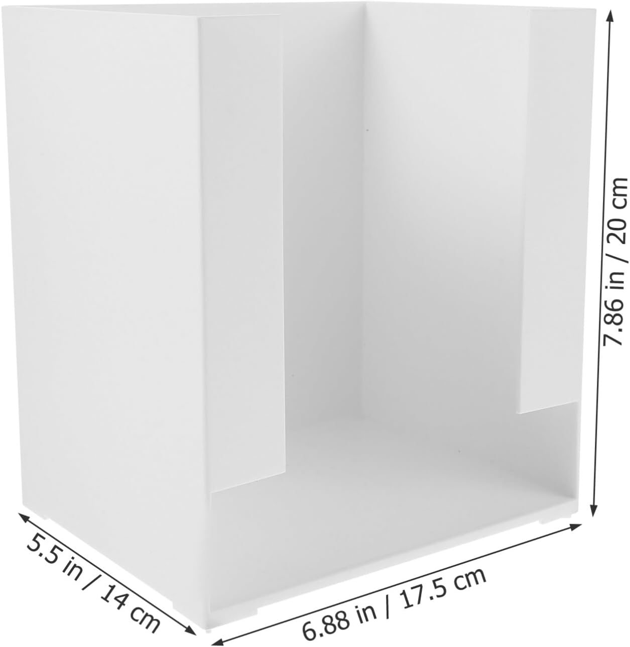 Box Milk Tea Cup Napkins Dispenser Sundry Holder Rack Drink Packet Organizer Bedside Table Organizer Coffee Station Organizer Household Products Office Desk Plastic White