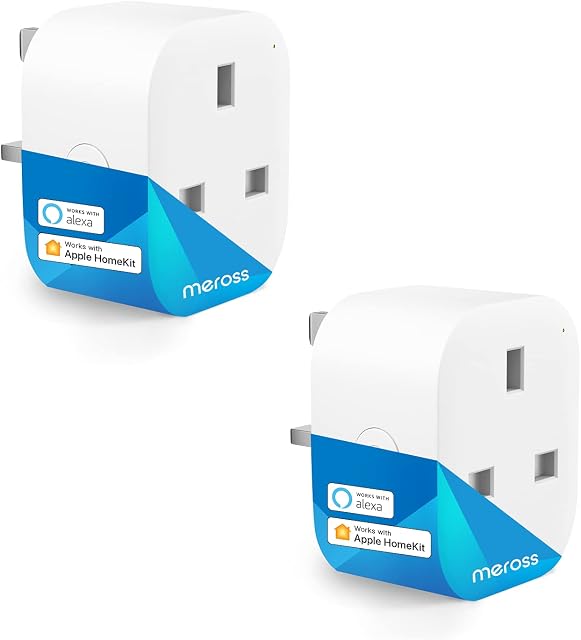 Mini Smart Plug - meross WiFi Plugs Compatible with HomeKit, Alexa, Google Home, SmartThings Wireless Remote Control Timer Plug No Hub Required (2 Pack)