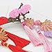 100pcs Triple-Colored 14cm/5.5 Inch Silky Floss Bookmark Tassels with Cord Loop and Small Chinese Knot for Jewelry Making, Souvenir, Bookmarks, DIY Craft Accessory (Mixed2)