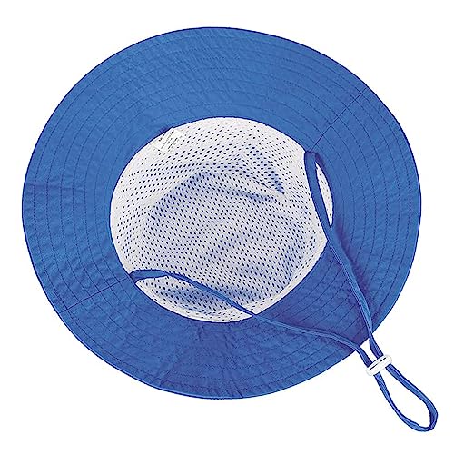 YANWANG Bébé Enfants Chapeau de Soleil Ajustable, Protection Solaire UPF 50+ Casquette de Plage pour Bambin Garçons Filles(Jewel Blue,2-6years) – vue 7