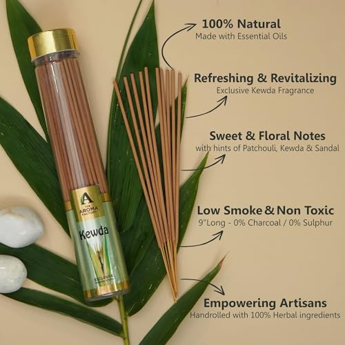 Image of The Aroma Factory Rose, Kweda, Jasmine Agarbatti, 3x100g