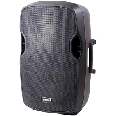 Gemini as Series AS-15BLU-PK Bluetooth Portable Party Speakers Bundle, 15 2000W Active PA Loudspeaker, Heavy Duty Speaker Stand, Remote, Microphone