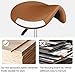 Yaheetech Rolling Saddle Stool - Height Adjustable Swivel Hydraulic Salon Chair with Wheels & PU Leather for Massage Spa Tattoo Dental Facial Office Dentist Brown