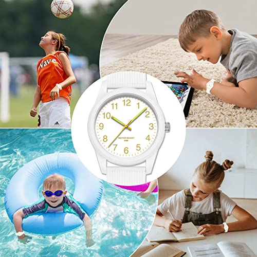 Tenock Kids Analog Watches For Girls Boys Kids Watches With Soft Band Learning Time 50M Waterproof Children Watch Easy To Read For Ages 3-10 Kids Great Birthday Gifts #TOP1
